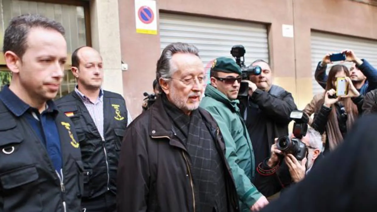 Imagen de la detención de Alfonso Grau tomada en febrero de 2016