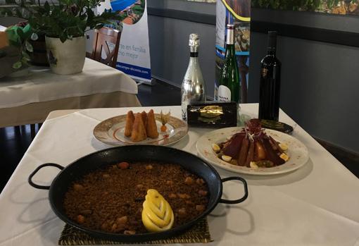 Muestra de los platos exhibidos en el restaurante del Club de Campo de Alicante