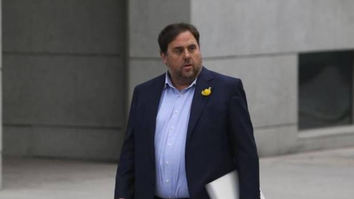 Junqueras, el pasado 2 de noviembre, a su entrada ante la Audiencia Nacional