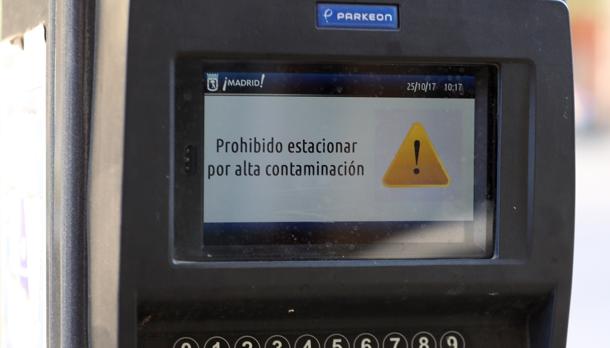 Prohibido aparcar mañana en el centro de Madrid por la alta contaminación