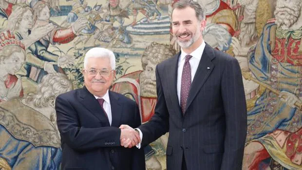 El presidente de Palestina reitera ante el Rey su «firme apoyo a la unidad de España»