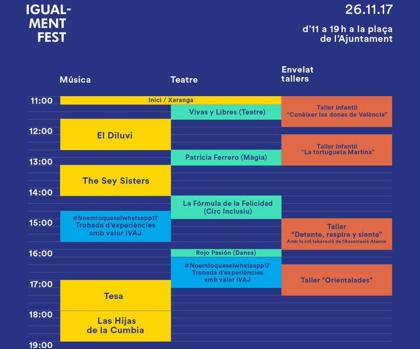 Horario del festival