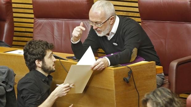 Antonio Estañ y Antonio Montiel, este jueves en las Cortes Valencianas