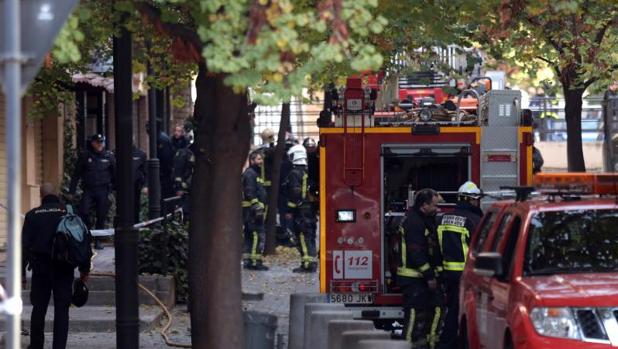 Una anciana muerta y 32 heridos en el incendio de un edificio en Granada