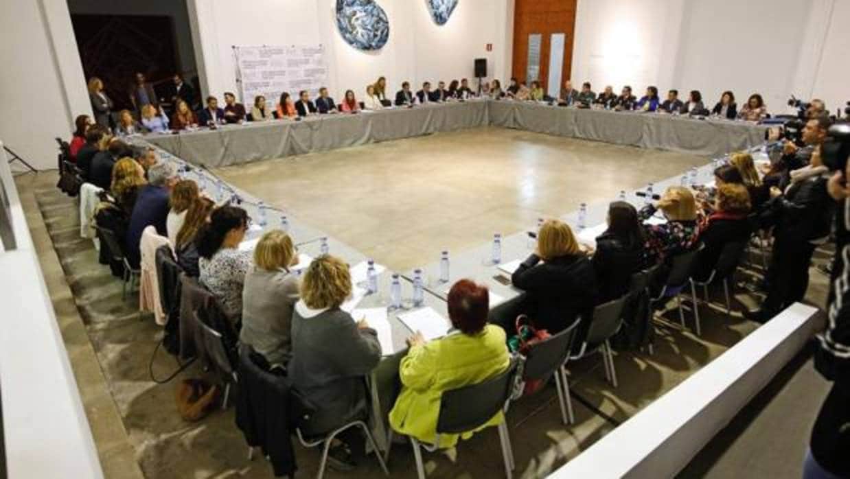 Reunión del Pacto contra la Violencia de Género en Valencia