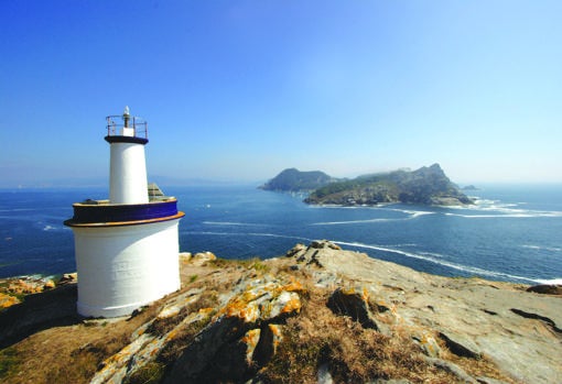 Faro da Porta situado en las Islas Cíes