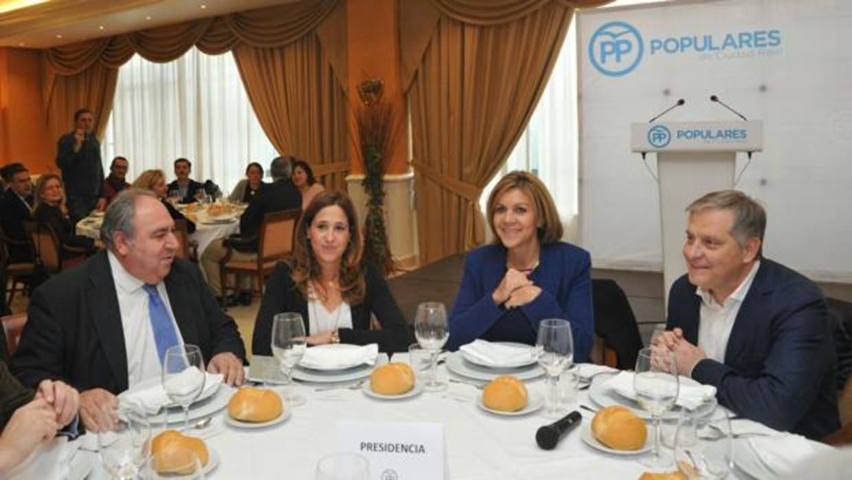 Cospedal, en la cena de Navidad con los afiliados del PP de Ciudad Real