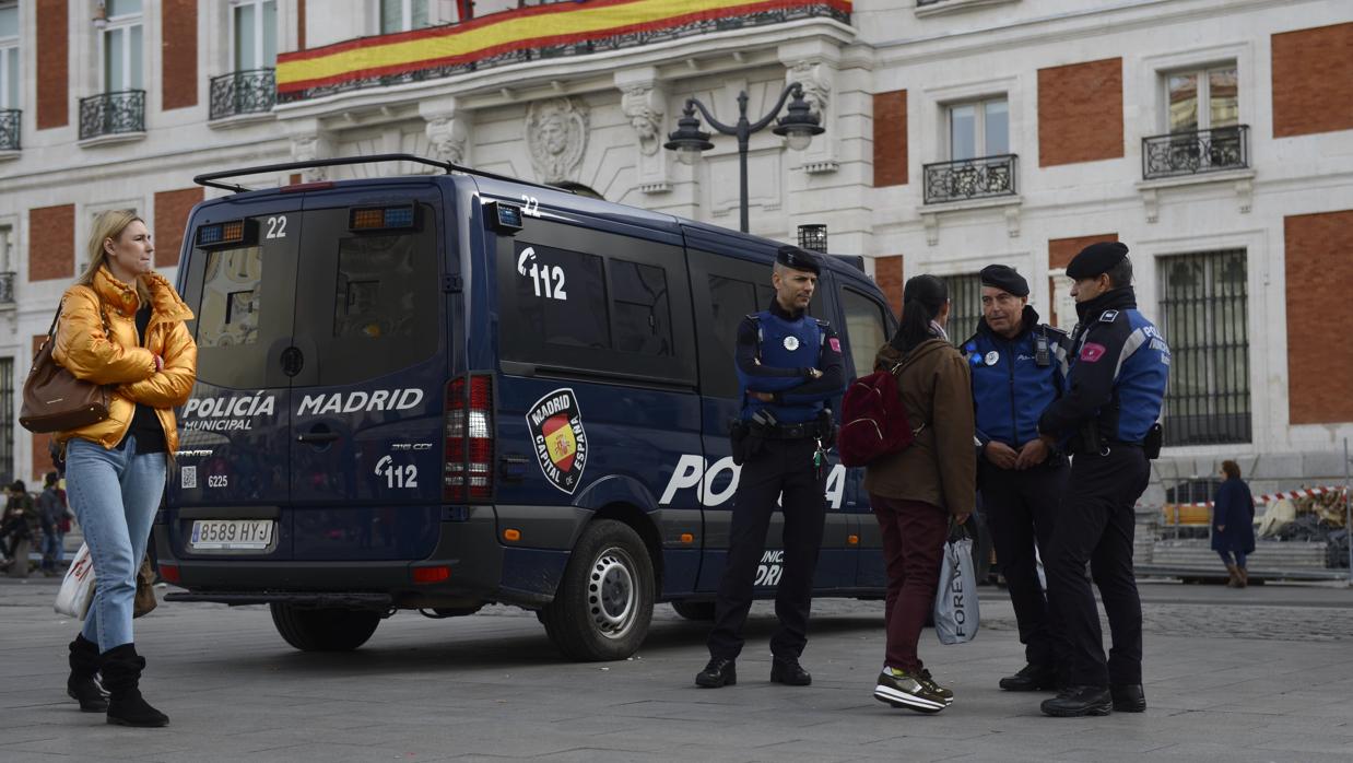 La Policía Municipal, en la Puerta del Sol