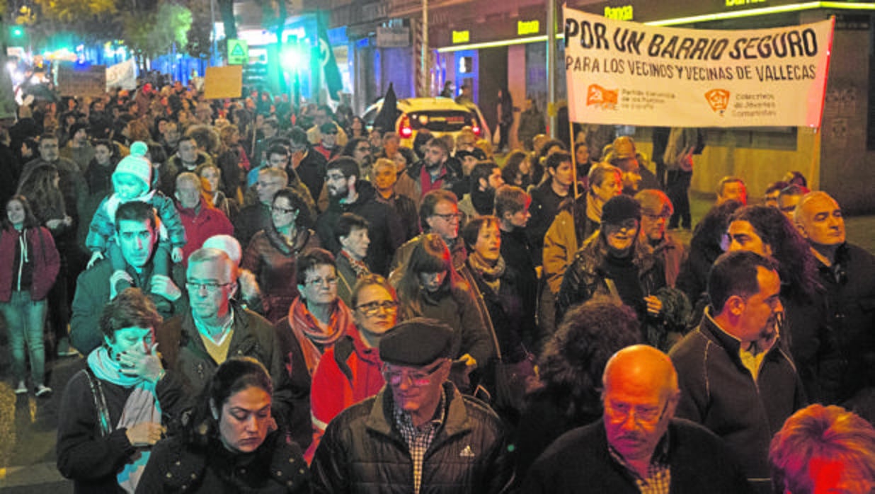 Un aspecto de la manifestación contra la degración del casco viejo de noviembre