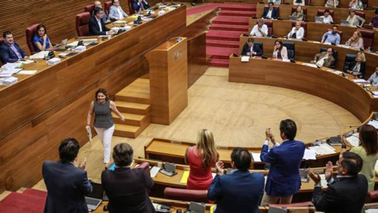 Imagen de un pleno de las Cortes Valencianas sobre la financiación autonómica