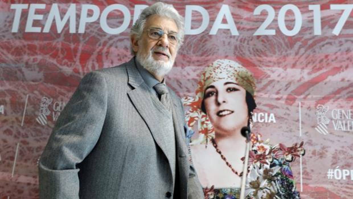 Imagen de Plácido Domingo tomada este lunes en el Palau de les Arts de Valencia