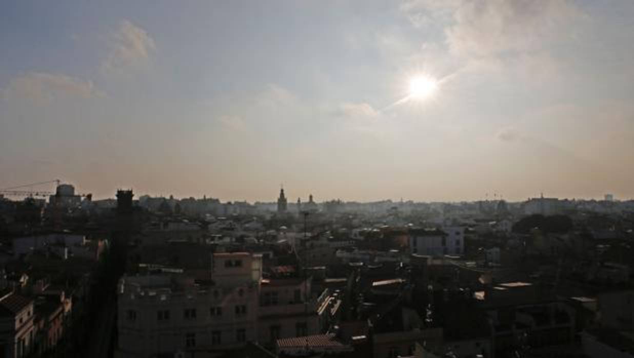 Imagen de archivo de una vista panorámica de la ciudad de Valencia