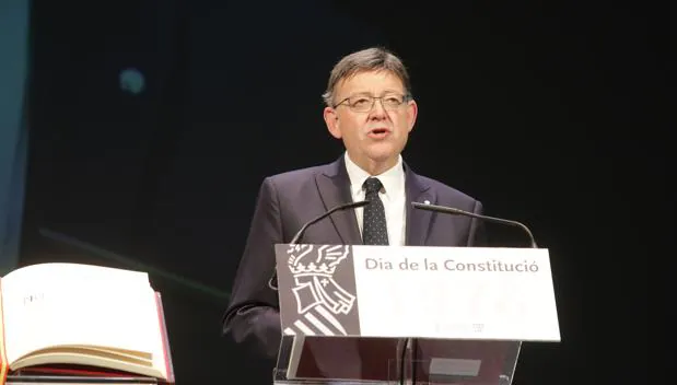 Ximo Puig, en su discurso por el Día de la Constitución