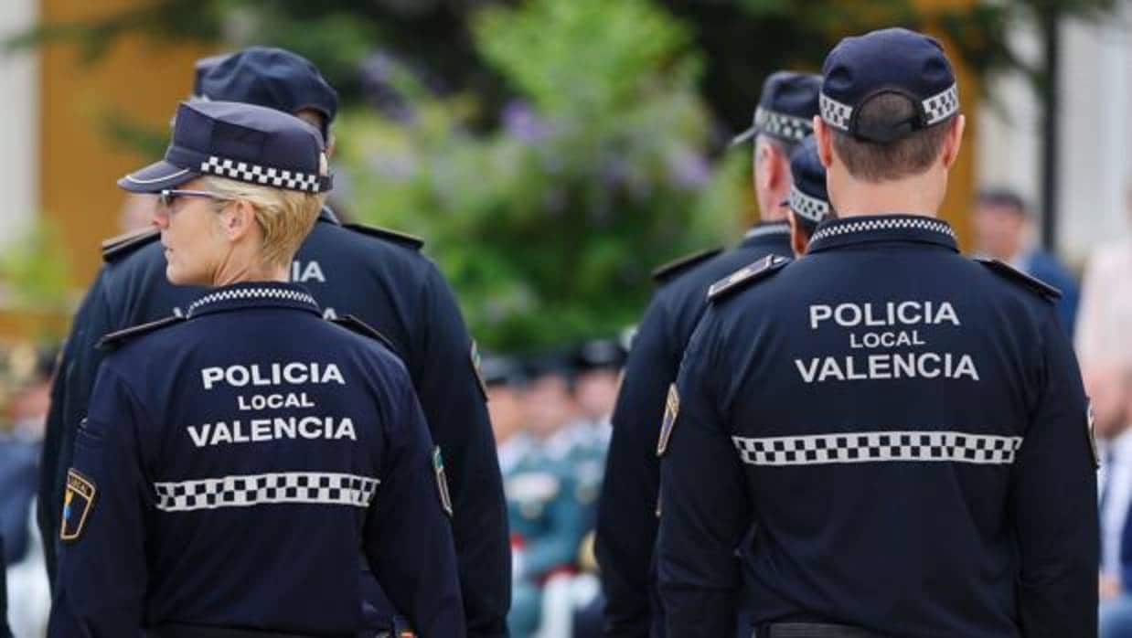 Agentes de la Policía Local de Valencia, en una imagen de archivo