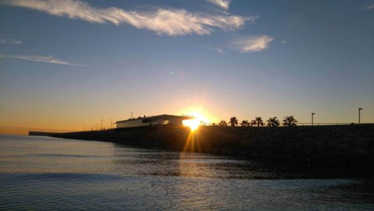 Imagen captada en el litoral de Valencia este puente de diciembre