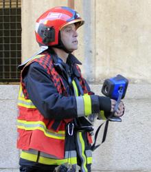 Cámara términa con la que se ha detectado la fuente de calor