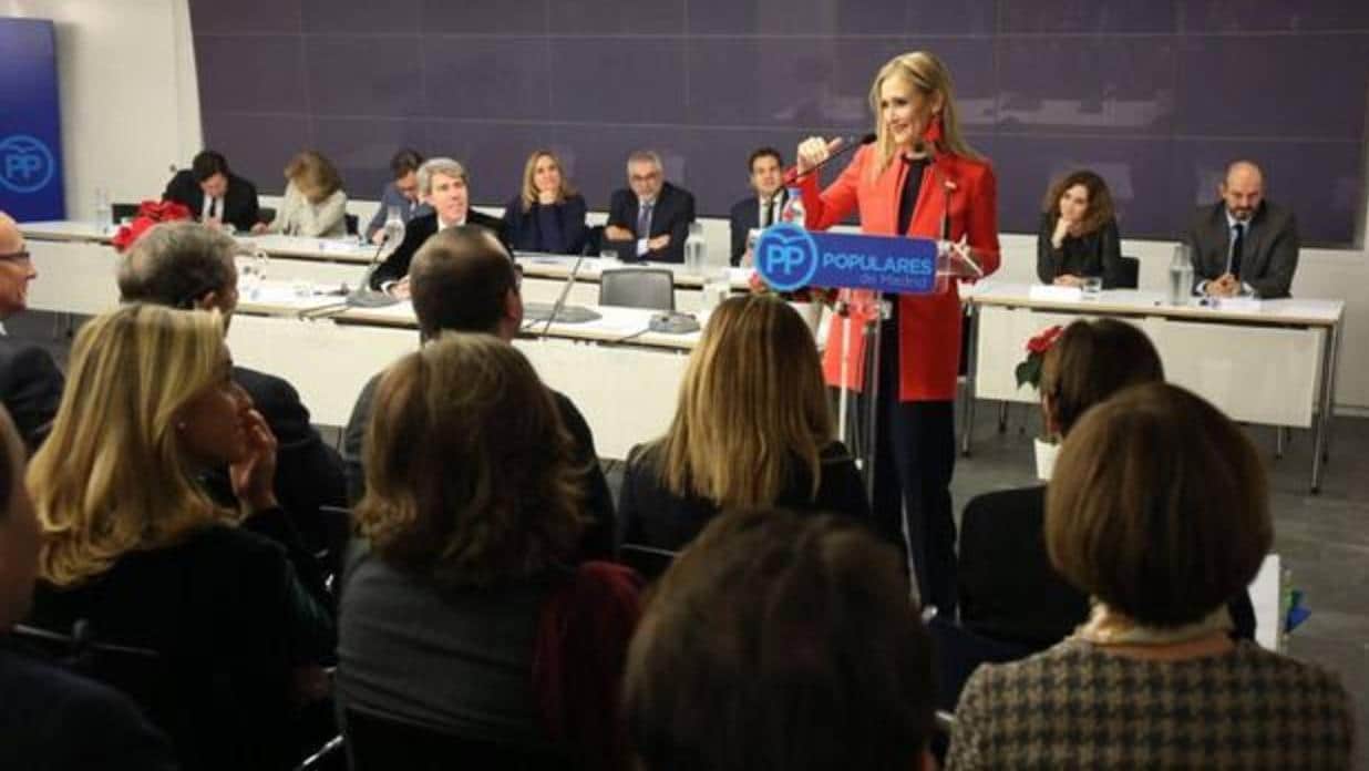 Cristina Cifuentes, ante el Comité Regional del PP de Madrid