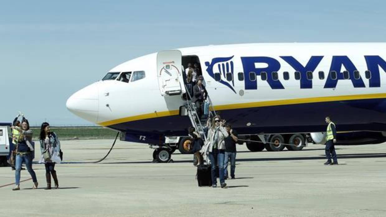 Imagen de archivo de un avión de Ryanair