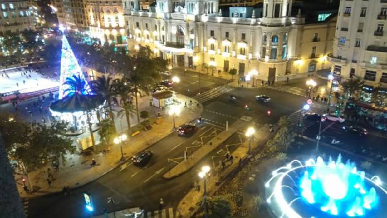 Imagen de la plaza del Ayuntamiento de Valencia