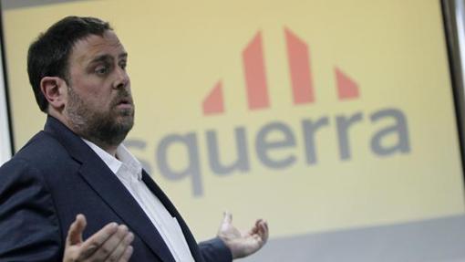 Imagen de Oriol Junqueras tomada en la Facultad de Geografía e Historia de Valencia en abril de 2013