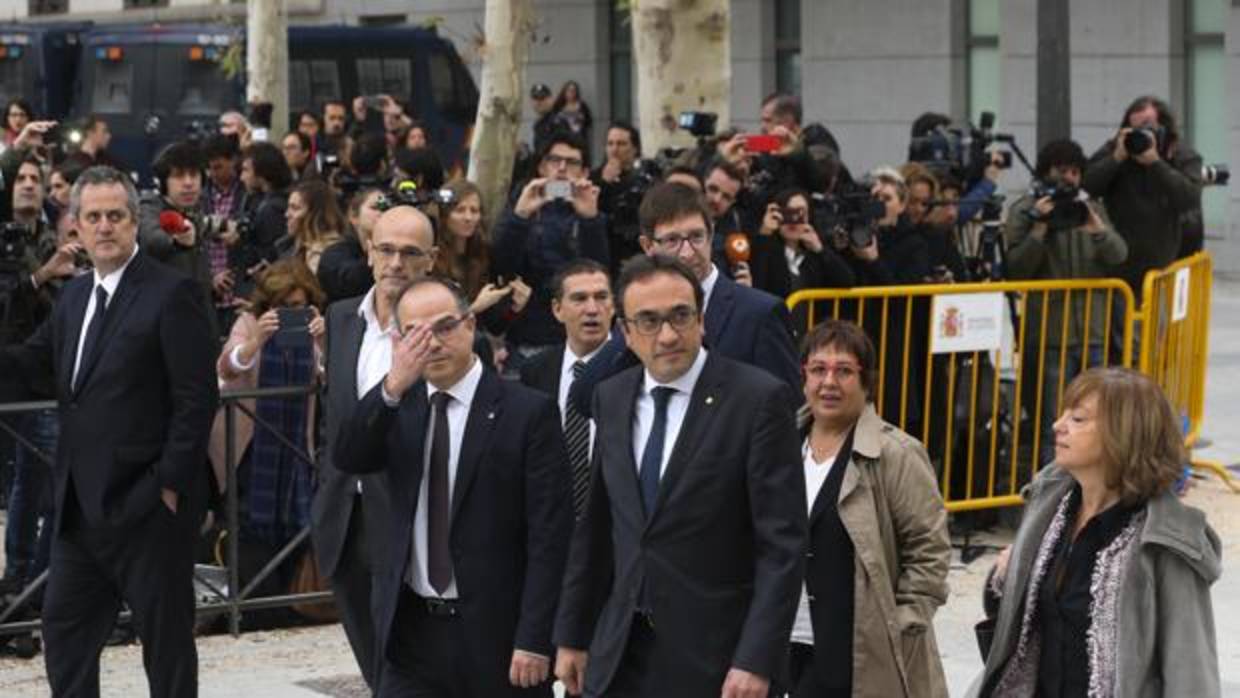 Declaración en la Audiencia Nacional de los exconsejeros de Puigdemont