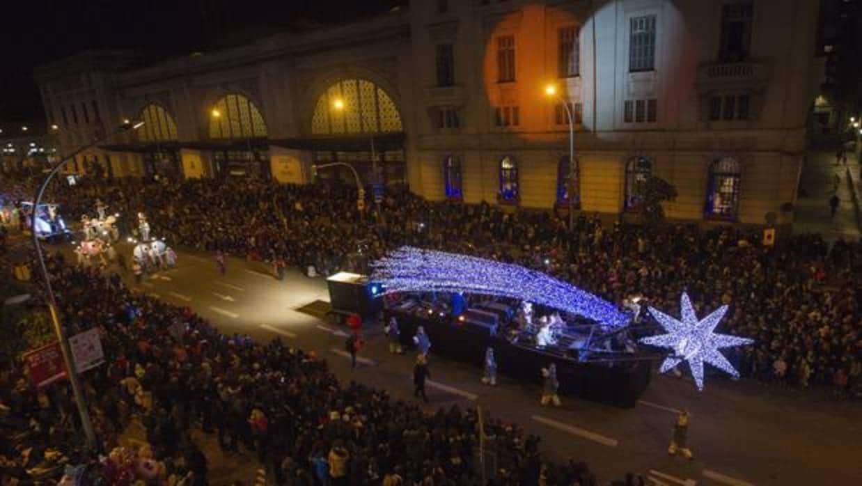 Cablagata de Reyes celebrada el pasado 5 de enero en Barcelona, bajo fuertes medidas de seguridad