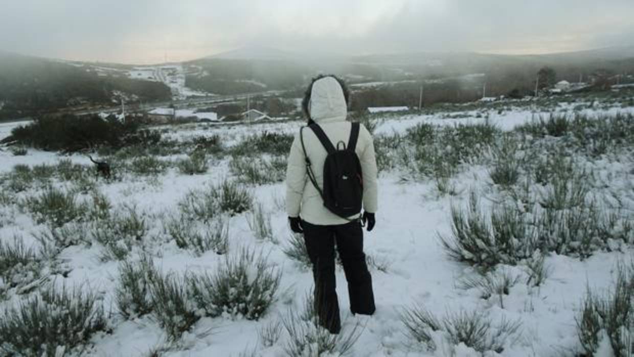 Nieve en Manzanal del Puerto (León), a mediados de diciembre