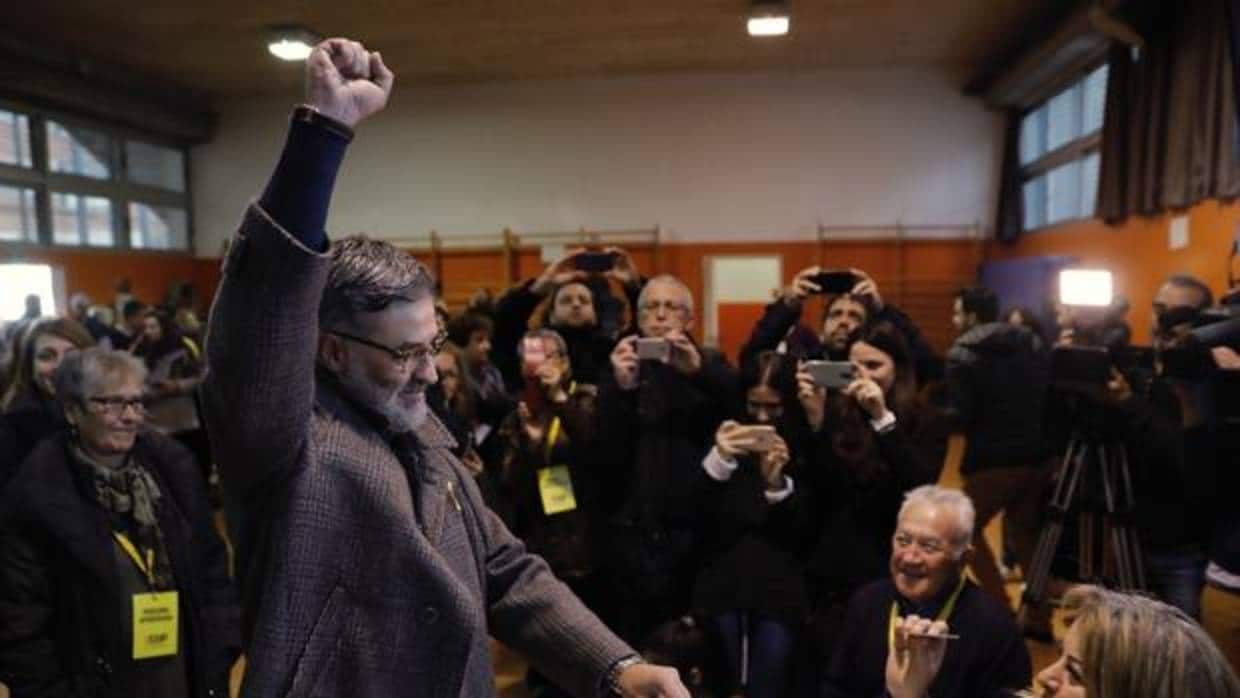 Carles Riera, durante las elecciones del 21-D