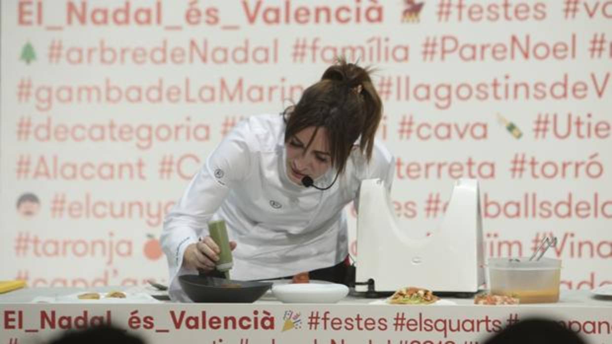 La chef valenciana Begoña Rodrigo en el Palau de la Generalitat Valenciana