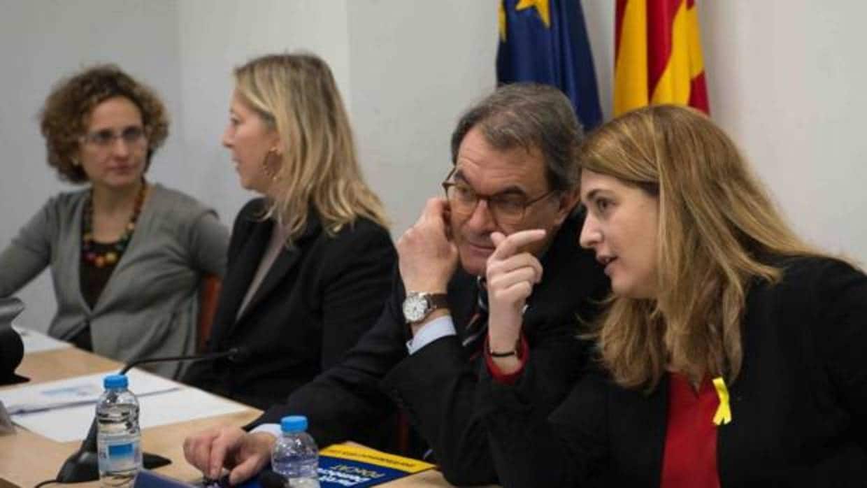 Artur Mas y Marta Pascal, este lunes en la ejecutiva del PDECat