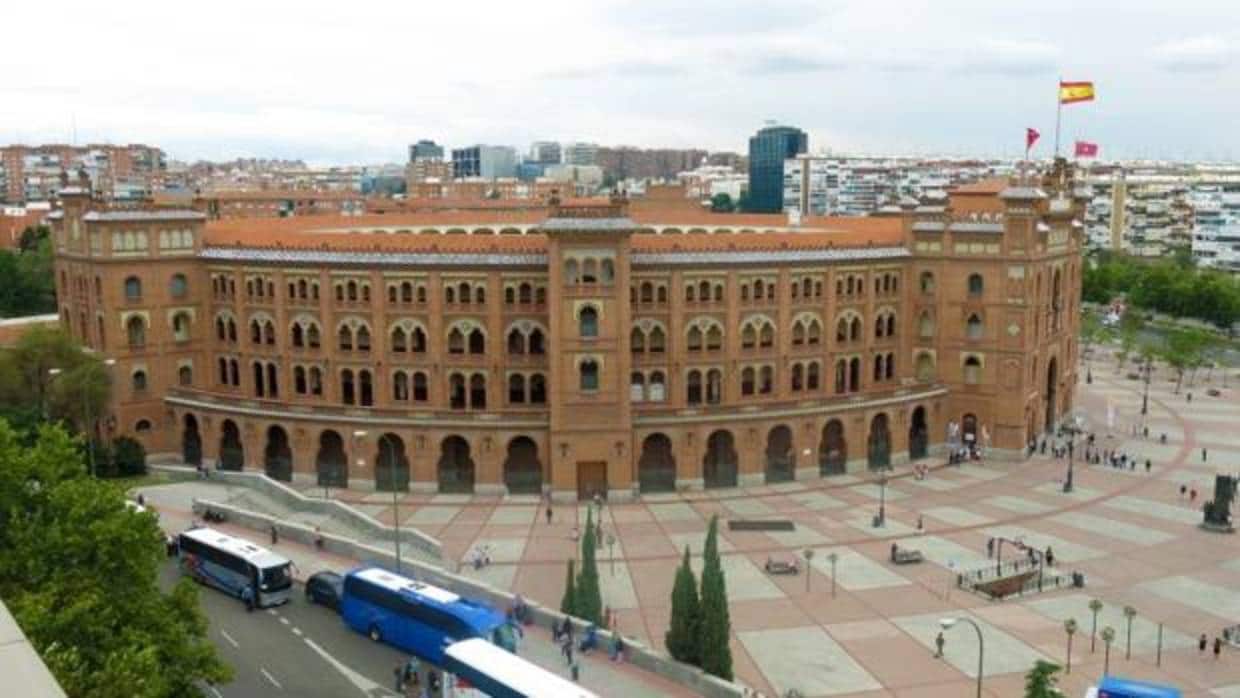 Vista panorámica de la plaza de toros de Las Ventas
