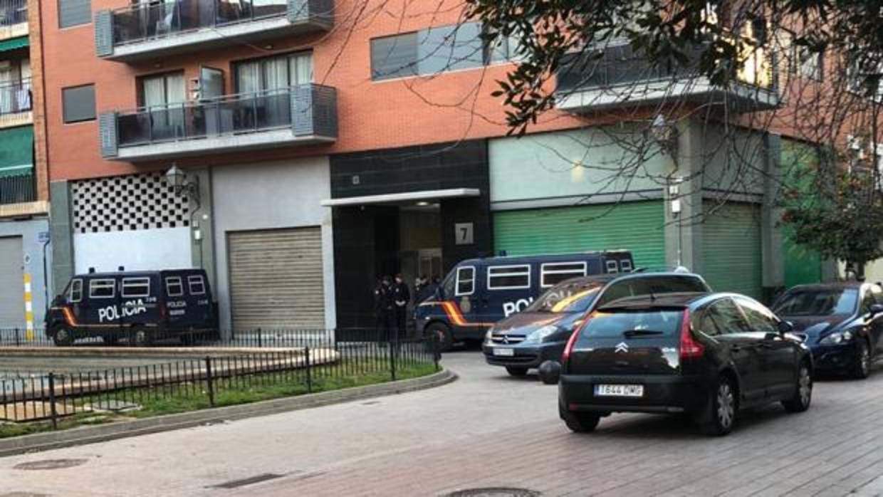 Imagen de la operación desarrollada este miércoles por la Policía Nacional