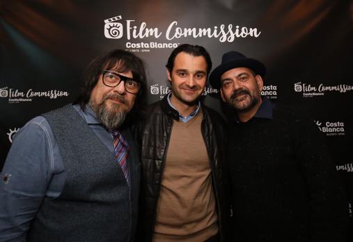 Juan Cruz, Eduardo Dolón y Jesús Corbacho, en la presentación de Costa Blanca Film Commission