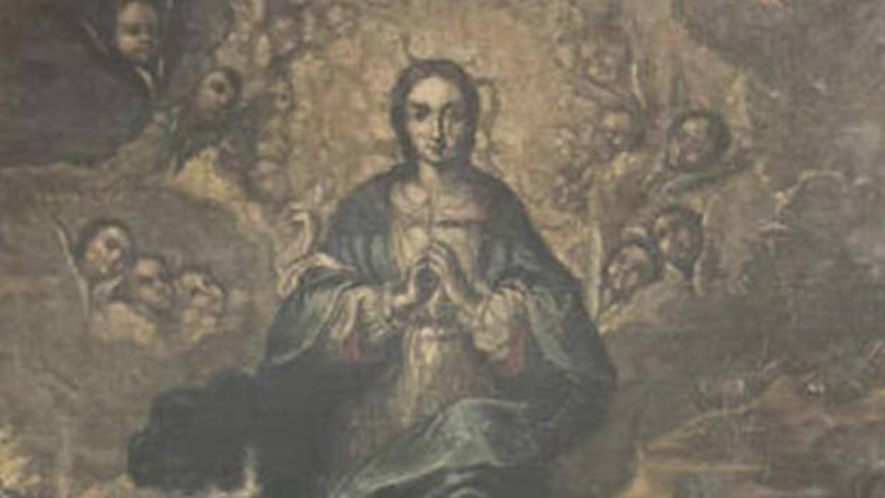Cuadro de la Inmaculada, del siglo XVIII, recuperado por Aragón en el Museo de Lérida