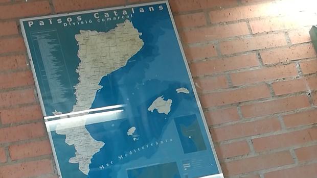 La Fiscalía investiga amenazas a un Instituto de Benicàssim por un mapa de los «países catalanes»