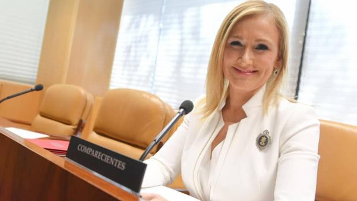 Cifuentes, en su primera comparecencia ante la comisión que investiga la corrupción en la Asamblea de Madrid