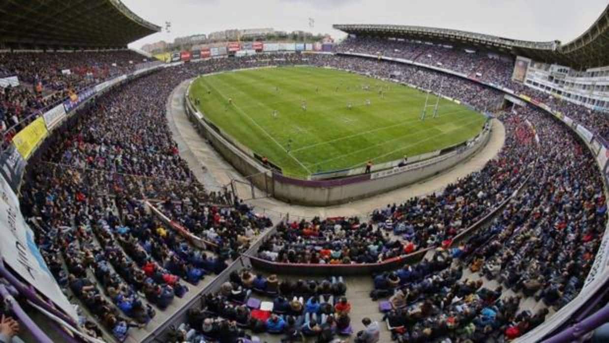 El estadio José Zorrilla, en la edición del 2016 de la Copa del Rey de Rugby