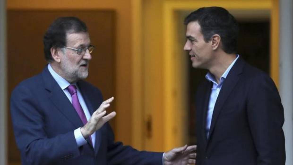 Rajoy y Sánchez, en La Moncloa