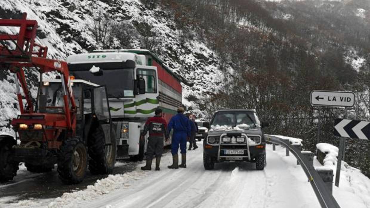Dificultades en el tráfico en la provincia de León