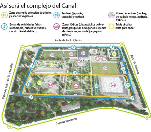 Música, deporte y jardines sensoriales: así será el parque que sustituirá al campo de golf del Canal