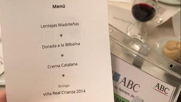 Un menú muy español para el Foro ABC