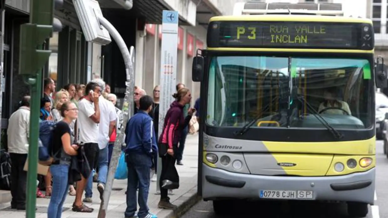 Autobús urbano en Santiago de Compostela
