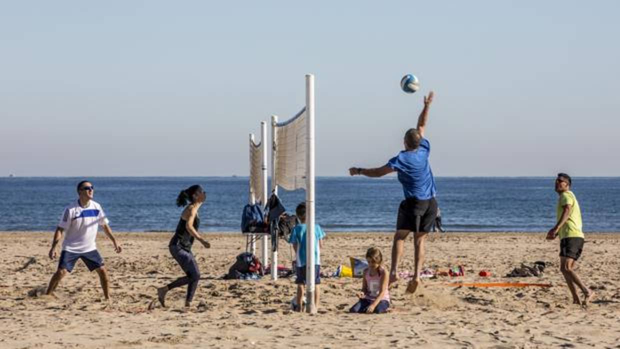 Imagen tomada en la playa de Las Arenas de Valencia