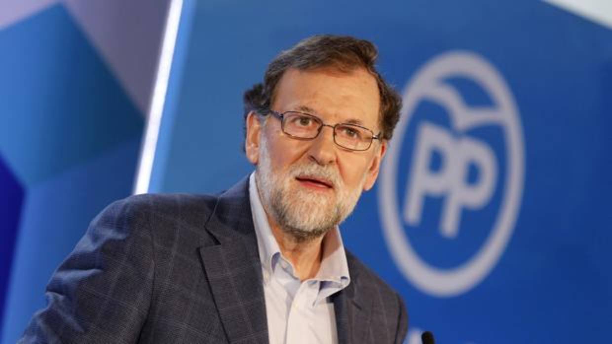 El presidente del Gobierno, Mariano Rajoy en la clausura de la convención del Partido Popular en Elche (Alicante)