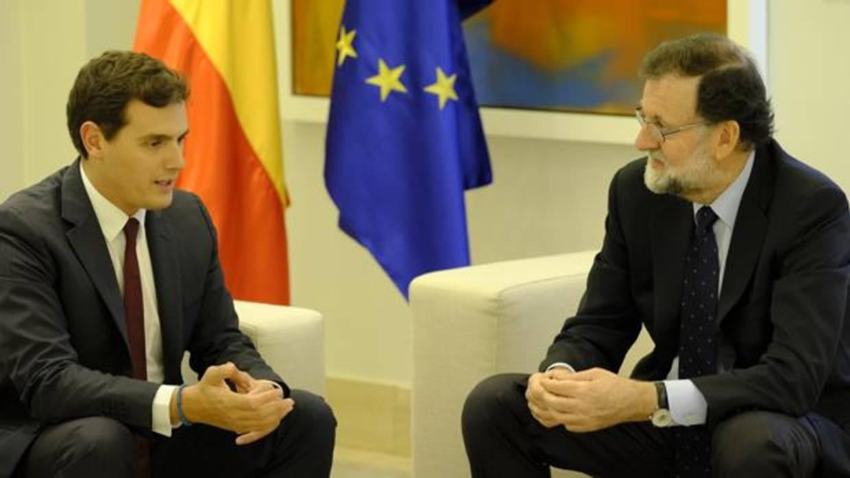 Mariano Rajoy y Albert Rivera, en La Moncloa, el pasado 2 de octubre