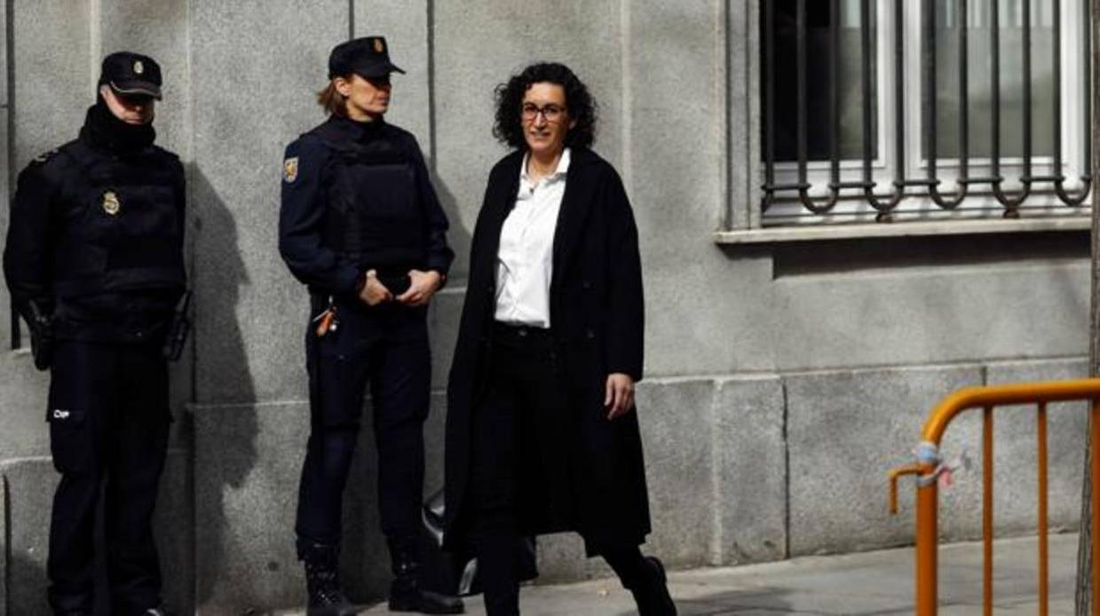 Marta Rovira, a su llegada al Tribunal Supremo