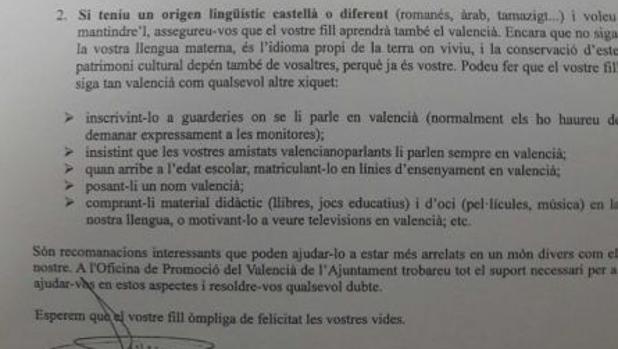 Las «recomendaciones» de los ayuntamientos: nombres en valenciano para los hijos de rumanos y marroquíes