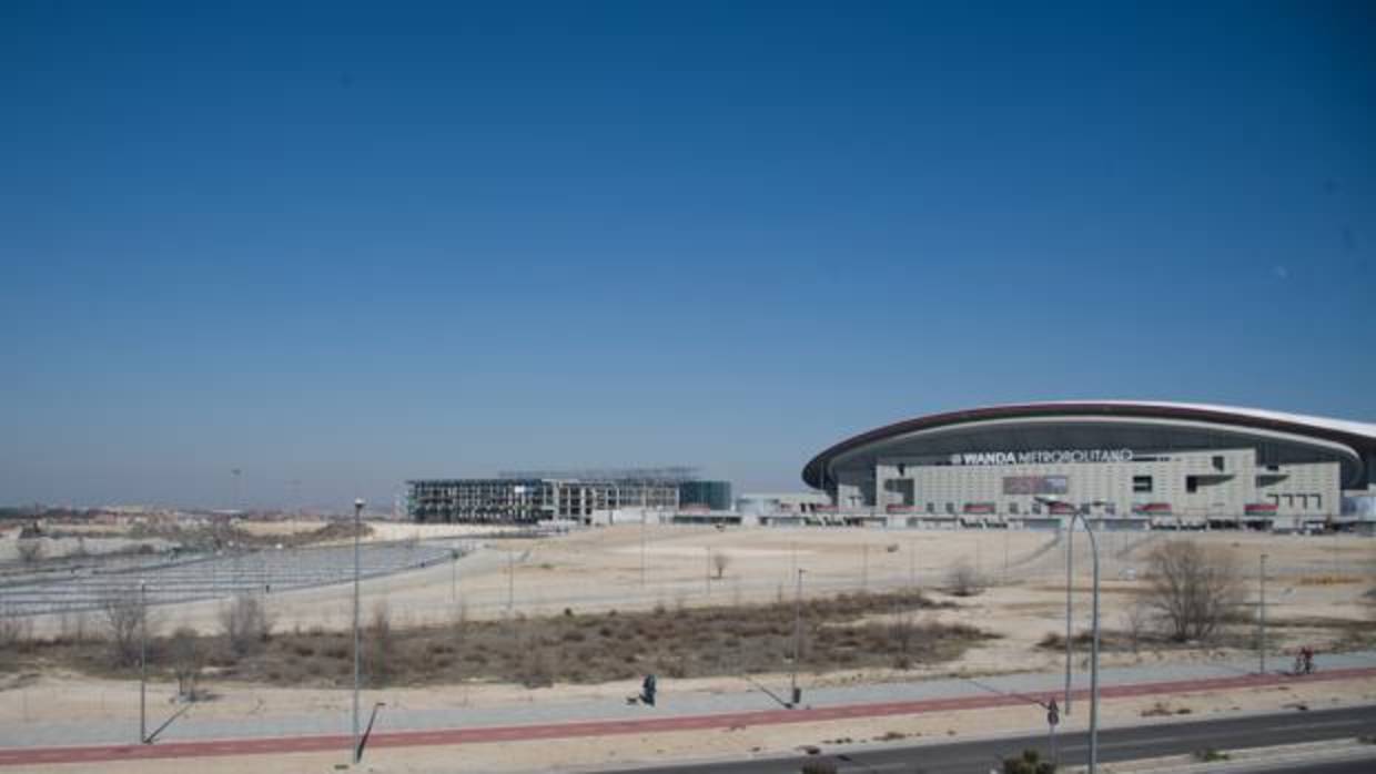 Exterior del estadio Wanda Metropolitano