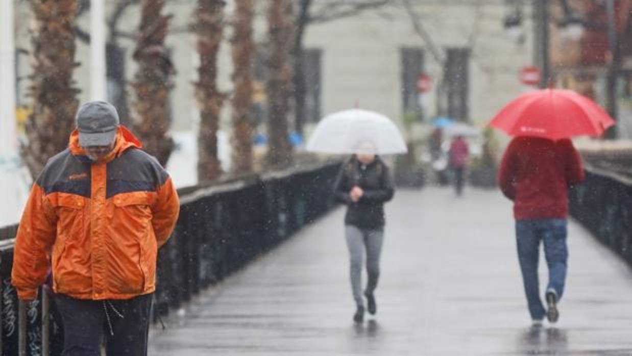 Imagen de las lluvias de esta semana en Valencia