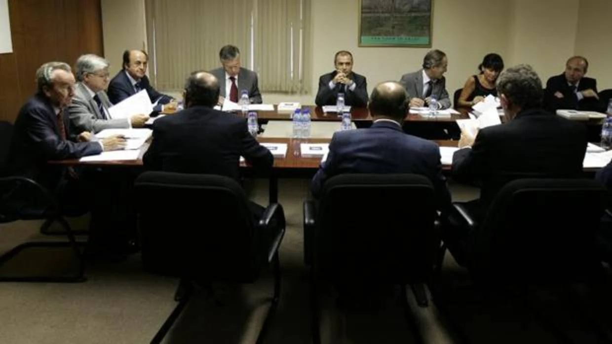 Imagen de archivo de una reunión del comité ejecutivo de Cierval, con Rafael Montero (tercero por la izquierda)